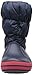 crocs Kids' Winter Puff Boot (Toddler/Little Kid),Navy/Red,10 M US Toddler