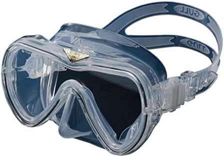 GULL Mask Scuba Diving, Snokeling, Freediving, Skin diving, Swim [Vader] (Clear/ Super Clear lens/ Clear Silicon)