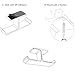 Headphone Holder, APPHOME Headphones Stand Hanger Hook Aluminum Stick-On 3M Adhesive Under Desk Dual Headsets Holder Mount for All Headphones (Black)thumb 4