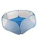 Kakato Hexagon Playpen w/ Mesh & Carry Tote (Balls NOT Included) for Children Baby Infant Kid Child Blue