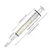 Bongner 2ml/cc Glass Syringe Needleless Reusable Corrosion Resistant Acid And Alkaline 10Pcs
