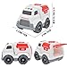 Ambulance Toy with Light & Siren Sound Effects,Educational Toy Vehicle for Toddler Boys and Girls,Imaginative Play Toy for Kids & Children