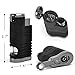 HUOWA 4 Jet Torch Lighter with Cigar Punch Cutter Tool and Gas Window, Strong Turbo Quadruple Red Flame Butane Refillable Gadgets for Men Gift Ideas