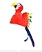 Nicky Bigs Novelties Tropical Parrot Hat for Adults Colorful Macaw Bird Costume Head Cap with Feathers Beak Tail Funny Novelty Hat for Luau Beach Party Zoo Trip Halloween Cosplay Festivals One Size