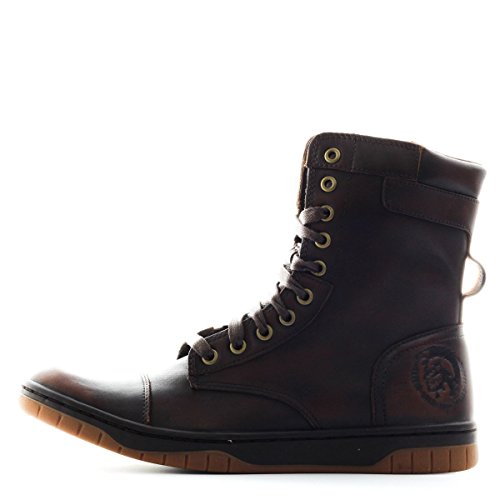 Diesel Men's Basket Butch Zippy Coffee Bean Sneaker Boots Shoes
