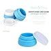 Mudder Silicone Cosmetic Containers Cream Jar with Sealed Lids, 3 Pieces (20 ml)