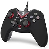 IFYOO V-one Wired USB Gaming Controller Gamepad Joystick For PC (Windows XP/7/8/10) & Steam & Android & PS3 - [Red]