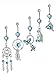 Besteel 5PCS 14G Belly Button Rings for Girls Women Dangle Navel Rings Surgical Steel Body Jewelry Piercing
