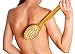 Bath Blossom Bamboo Body Brush for Back Scrubber - Natural Bristles Shower Brush with Long Handle - Excellent for Exfoliating Skin and Cellulite - Use Wet or Dry Brushing - Suitable for Men and Women