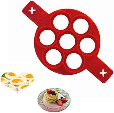 Egg Ring Nonstick Silicone Round Egg Rings Pancake Mold