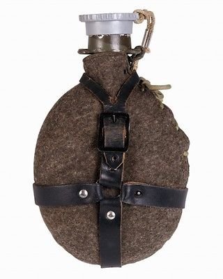 Czech Military Army Surplus M60 Aluminum Canteen Water Bottle Flask and Cover