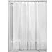 iDesign EVA Plastic Shower Curtain Liner, Mold and Mildew Resistant Plastic Shower Curtain for use Alone or With Fabric Curtain, 54 x 78 Inches, Frost