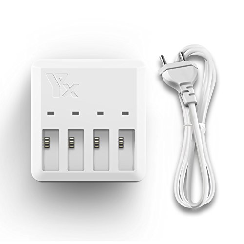 Rantow-4-in-1-Mehrfachbatterie-Akkuladegeraet-Ladegeraet-Ladestation-fuer-DJI-Tello-Minidrone-Laden-Sie-4-Batterien-gleichzeitig-auf