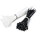 Simple Deluxe HICBLETIE6 200-Pack 6 Inch Self-Locking Versatile Nylon Cable Wire Zip Ties in Black & White, 6-Inch 200pcs