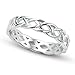 925 Sterling Silver Celtic Knot Eternity Band Ring