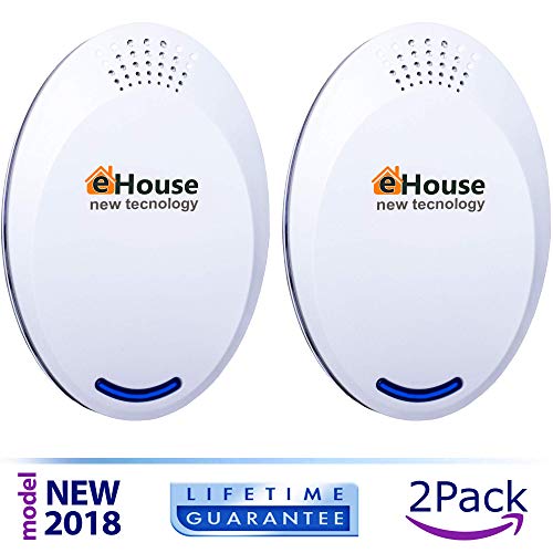 Ultrasonic Pest Repeller Electronic Repellent Best Plug in - Get Rid Of - Rodents, Squirrels, Mice, Rats, Insects - Roaches, Spiders, Fleas, Bed Bugs, Flies, Ants, Mosquitos, Fruit Fly, Pest Control!
