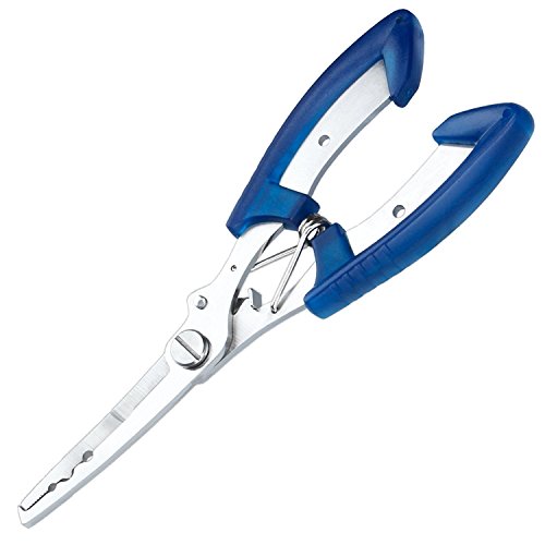 XSports Blue Fishing Pliers Stainless Steel Tools with Sheath 6.7in