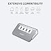 AUKEY USB Hub 3.0 Portable Aluminum 4 Port USB 3.0 Data Hub with 1.6ft USB Cable for MacBook Air, Mac Mini, iMac, Laptop, PC, USB Flash Drives, HDD Hard Drive (Grey)