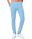 ABSECAI Mens Jeans Pants Skinny Slim Fit Comfy