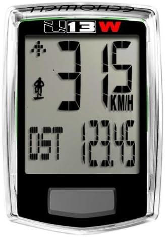 Echowell Echo U13W-13 Function Wireless Cycle Computer with Temperature (Black)