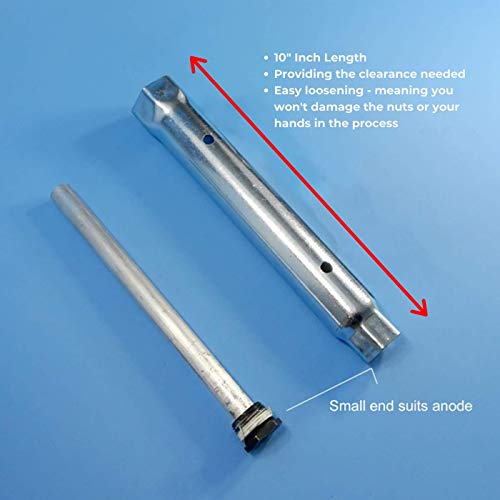 Water Heater Anode Rod Hex Wrench Tube Spanner Removal Tool 1-1/16 Inch x 10" Inch Length