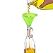 Leaton Silicone Collapsible Funnel Foldable Funnel for Liquid Transfer 100% Food Grade Silicone (Green)