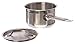 Update International SSP-2 Stainless Steel Sauce Pan with Cover, 2-Quart, silver