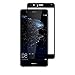 Gzerma Screen Protector for Huawei P10 Lite, 3D Curved Edges/ 9H Hardness/Shatterproof/Full Coverage/Easy Bubble Free Installation/High Definition Clear Tempered Glass for Huawei P10 Lite, Black