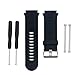 HWHMH Soft Adjustable Silicone Replacement Wrist Watch Band for Garmin Forerunner 920XT GPS Watch (Black)