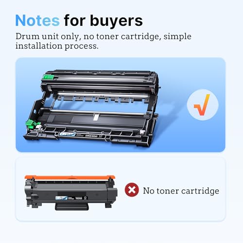 LxTek DR2400 Black Drum Compatible for Brother DR-2400 Drum TN-2420 Compatible for Brother MFC-L2710DW MFC-L2710DN MFC-L2750DW HL-L2350DW DCP-L2530DW HL-L2310D DCP-L2510D HL-L2375DW (1-Pack)
