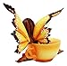 Ebros Amy Brown Collection Autumn Fall Pumpkin Spice Tea Cup Fairy Figurine Fantasy Decor Statue