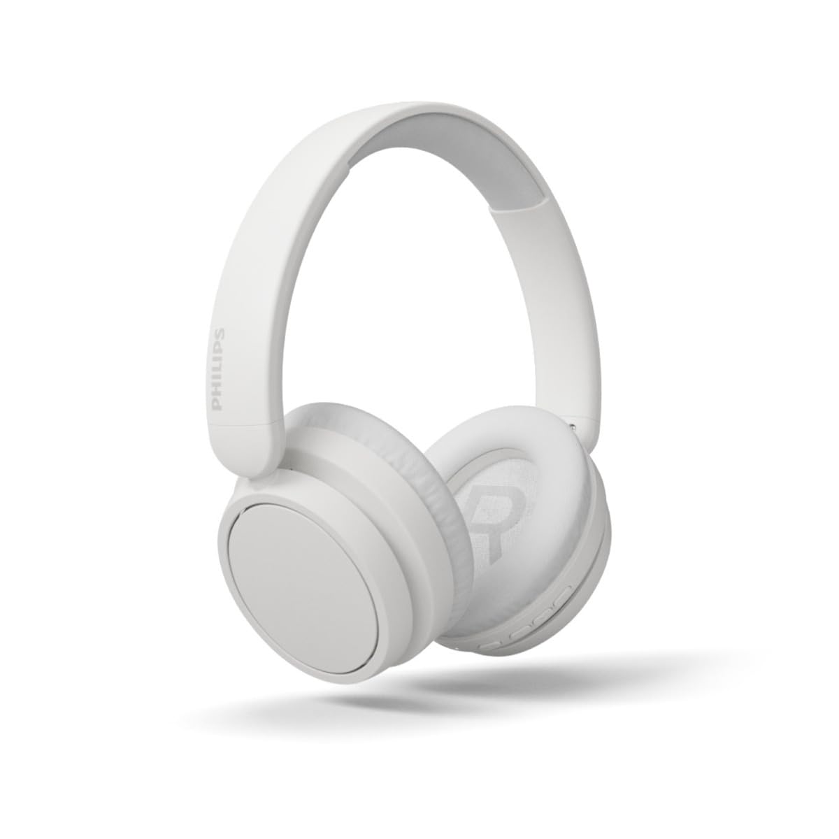 Philips TAH5209WT/00 Lightweight On Ear Wireless Bluetooth Headphones with Passive Noise Isolation - 65 Hours Play Time, Natural Sound, Clear Calls, Dynamic Bass, 2 Hours USB-C Charging- White