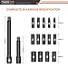 Tacklife 3/8-Inch Drive Deep Impact Socket Set, Metric,CR-V Steel, 6-Point, 7 mm - 22 mm 16pcs, 3