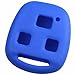 KeyGuardz Blue Rubber Keyless Entry Remote Key Fob Skin Cover Protector