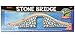 maxim enterprise, inc. Wooden Stone Bridge Set, 3 Piece Over & Under Bridge, Hardwood ToyTrain Accessories, Wooden Railway Bridge Pieces Compatible with Thomas & Friends and All Major Brands