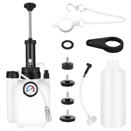 ASUNCELL 3L Manual Brake Fluid Drain Kit, Manual Brake Bleeder Kit, Universal Brake Bleeder, Manual Brake Fluid Change Adapter E20 Universal