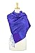 PASKMLNA Paisley Jacquard Pashmina Shawl Wrap Scarf Stole (Purple018123)