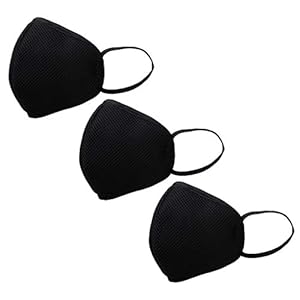 Sculpt Standard Size Mask for Adult Color Black F95 Safeshield 7 layer ISO CE lab certified >95% Bacteria Filtration…