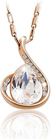 Yonteia Teardrop Necklaces Made with Swarovski Crystals Women's Jewelry Gift for Wife