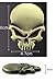 FineFun 2 Pcs New 3D Metal Skull Logo Emblem Sticker Car SUV Body Exterior Cover Fender Decals DIY Car-Styling 3D Stickers (Black)