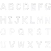 PH PandaHall 26pcs Alphabet Shell Beads, Letter Ocean Charm A-Z Freshwater Shell Beads Capital Beach Charms Summer Seashell Pendant for Initial Necklace Bracelet Earring Jewelry Making