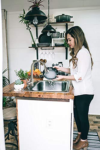 Kitchen Faucet, Stainless Steel Kitchen Sink Faucet, Single Handle High Arc Brushed Nickel Kitchen Faucets with Pull Down Swivel Sprayer, Pull Out Water Faucet for Kitchen, bar, Bathroom