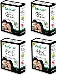 Banjara's Aloe Vera Henna, 50g(Black) - Pack of 4