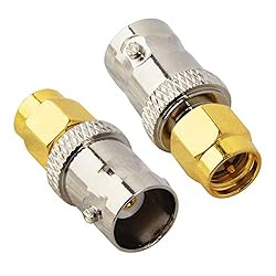 BOOBRIE BNC SMA Coax Connector SMA Male to BNC