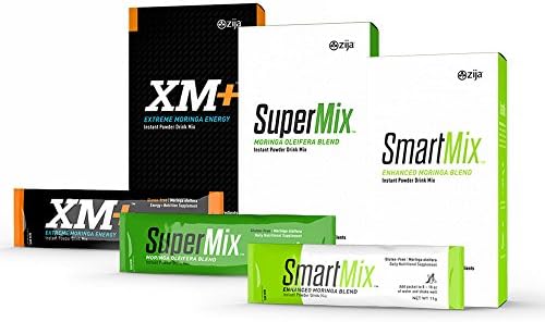Zija XM+ (Extreme Moringa Energy) with Supermix and Smartmix Combo (8 Sachets)