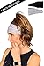 MUV365 Headbands for Women | Workout, Running, Yoga, Wide Sports Head Bands | Headband Protects with UPF 50+, Keeps Sweat from Dripping in Eyes & is Non-Slip