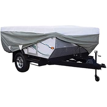 Classic Accessories OverDrive PolyPro 3 Deluxe Folding Camping Trailer Cover, Fits 12' - 14' Trailers