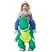 YEAHBEER Inflatable Dinosaur Costume for Kids,T-Rex Fancy Dress Halloween Blow up Costumes Kids Dinosaur Costume,Blow up T-Rex Funny Fancy Inflatable Costume for Halloween Dress(Green)