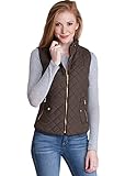 Ladies Quilted Padded Zipper Vest & Jackets, Multiple Colors Available