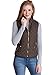 Ladies Quilted Padded Zipper Vest & Jackets, Multiple Colors Available